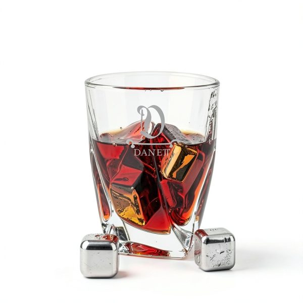 Personalized Whiskey Gift Set Shop4Ever Monogram Glasses-8