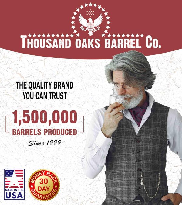 1000 Oaks Barrel Co 3L Whiskey Aging Barrel Fast Aging-5