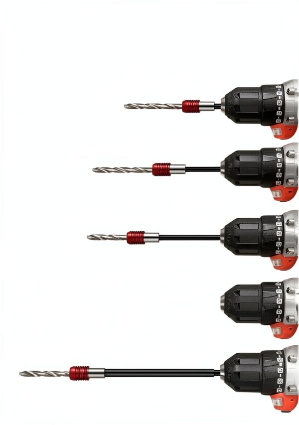 Aecsze Drill Bit Extension Set Chrome Vanadium Steel DIY-4
