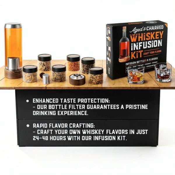Aged Charred Whiskey Infusion Kit Oak Cinnamon Flavors-5