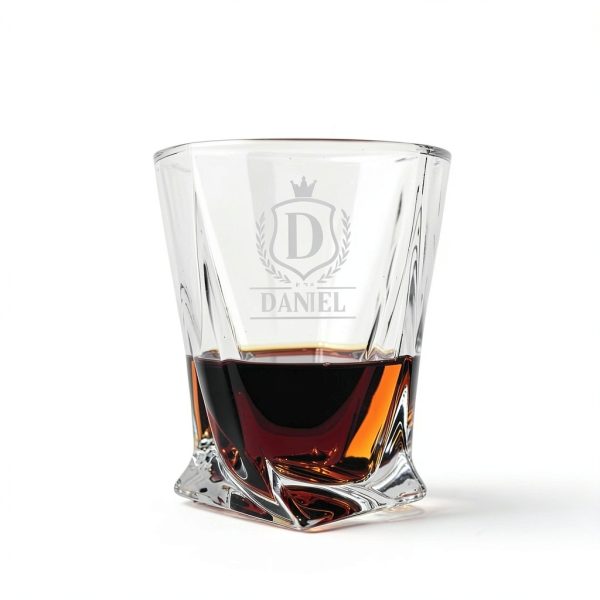 Personalized Whiskey Gift Set Shop4Ever Monogram Glasses-4