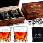 Personalized Whiskey Gift Set Shop4Ever Monogram Glasses-0