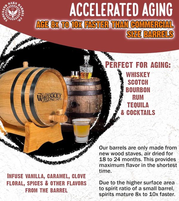 ReCoop Oak Barrel 10L Whiskey Aging American White Oak-2