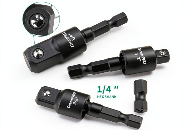GRENPRO Flexible Drill Bit Extension Kit Chrome Vanadium-5