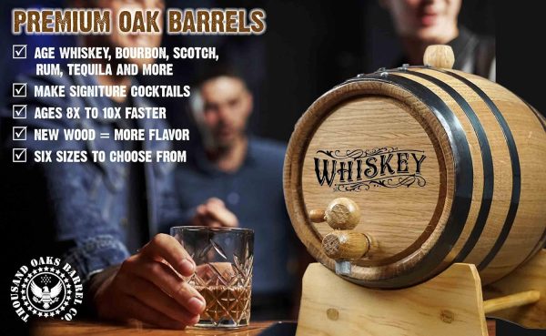 ReCoop Oak Barrel 10L Whiskey Aging American White Oak-3
