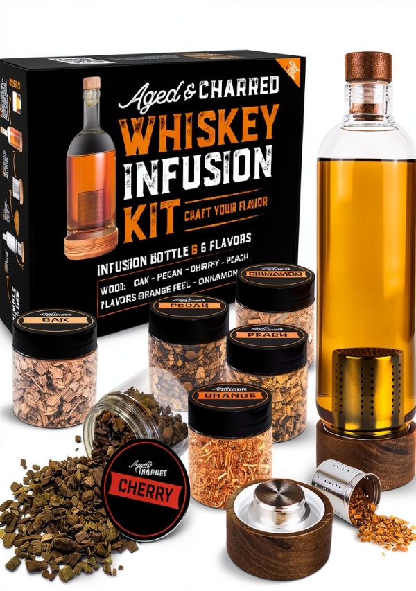 Aged Charred Whiskey Infusion Kit Oak Cinnamon Flavors-0