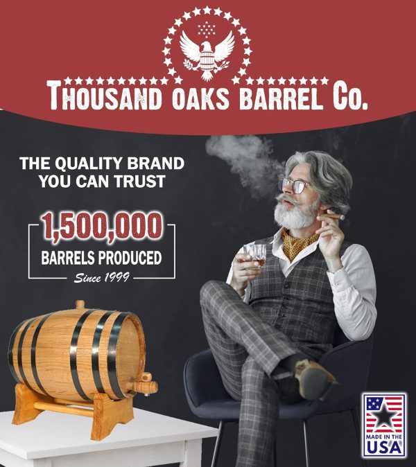 ReCoop Oak Barrel 10L Whiskey Aging American White Oak-6