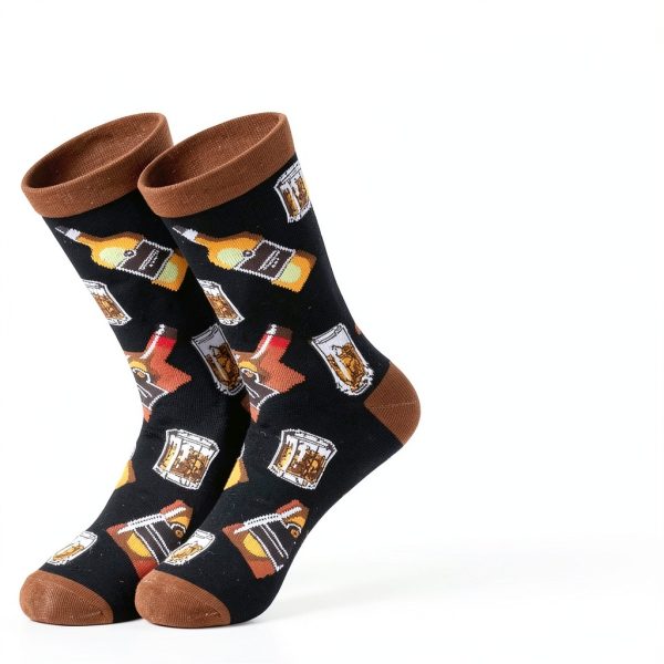 Gueevin Whiskey Gift Set Coffee Mug Journal Socks-3