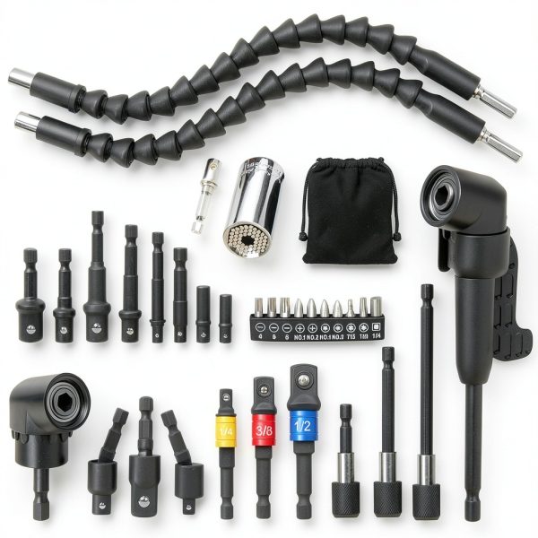 MESUADESI Flexible Drill Bit Extension Set Chrome Vanadium-0