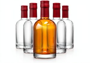 Stock Your Home Glass Whiskey Bottles Reusable Airtight-0