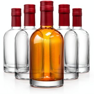 Stock Your Home Glass Whiskey Bottles Reusable Airtight-0