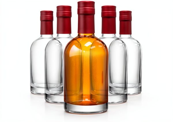 Stock Your Home Glass Whiskey Bottles Reusable Airtight-0
