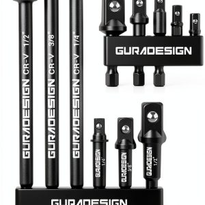 GURADESIGN Chrome Vanadium 11 Piece Socket Set-0