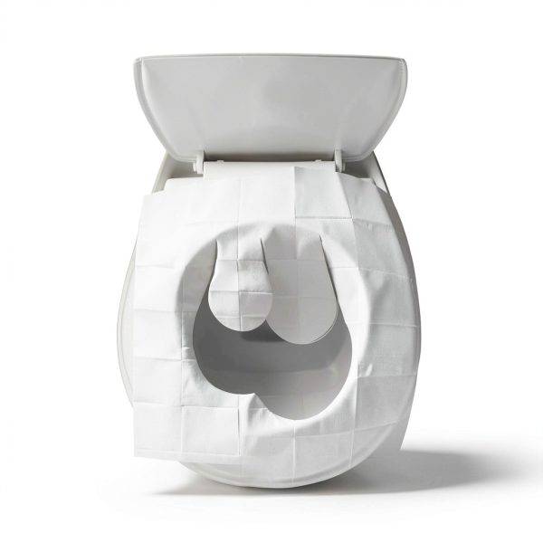 Toilet Seat Covers JOUTYFOR 110pcs XL Flushable Travel Pack White-2