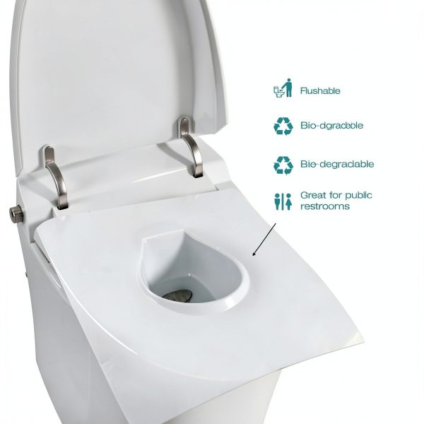 Disposable Flushable Toilet Seat Covers Huazu 100 Biodegradable Pack-1