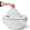 Toilet Seat Covers JOUTYFOR 110pcs XL Flushable Travel Pack White-3