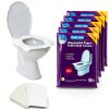 Disposable Toilet Seat Covers XL Travel Pack 4+1 Free (40+10)-0