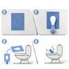 Toilet Seat Covers JOUTYFOR 110pcs XL Flushable Travel Pack White-4