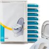 Disposable Flushable Toilet Seat Covers Huazu 100 Biodegradable Pack-0