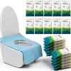 Toilet Seat Covers Tebery 100 Pack Disposable Large Waterproof Shield-0