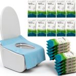 Toilet Seat Covers Tebery 100 Pack Disposable Large Waterproof Shield-0