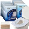 Toilet Seat Covers JOUTYFOR 110pcs XL Flushable Travel Pack White-0