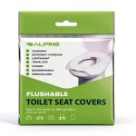 Alpine Disposable Toilet Seat Cover 50 Pack Flushable Paper Liners-0