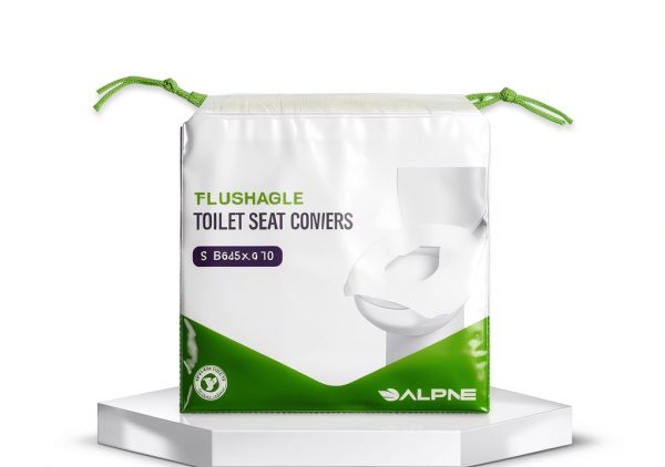 Alpine Disposable Toilet Seat Cover 50 Pack Flushable Paper Liners-1