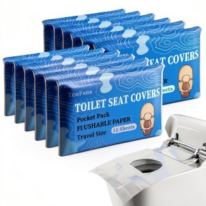 Toilet Seat Covers Disposable TenFans XL Flushable 120-Pack Hygiene-0