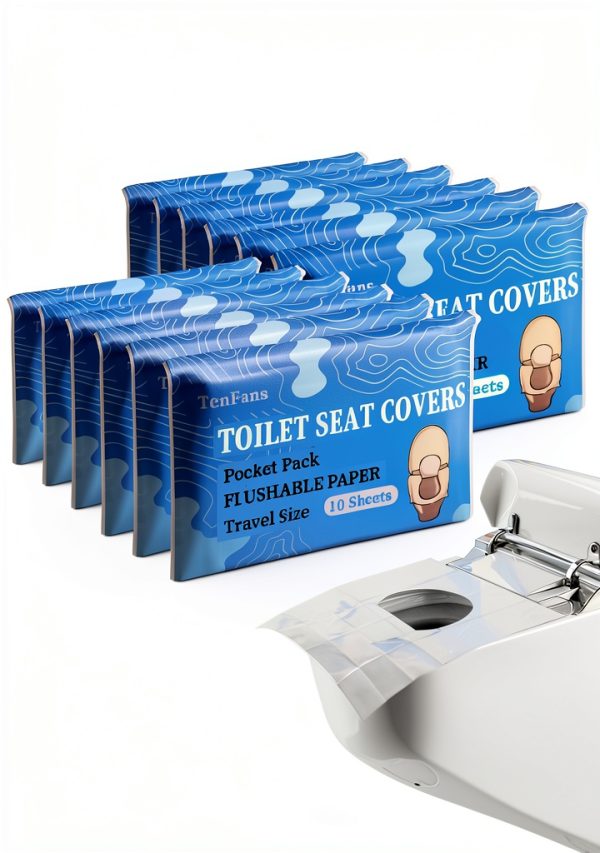 Toilet Seat Covers Disposable TenFans XL Flushable 120-Pack Hygiene-0