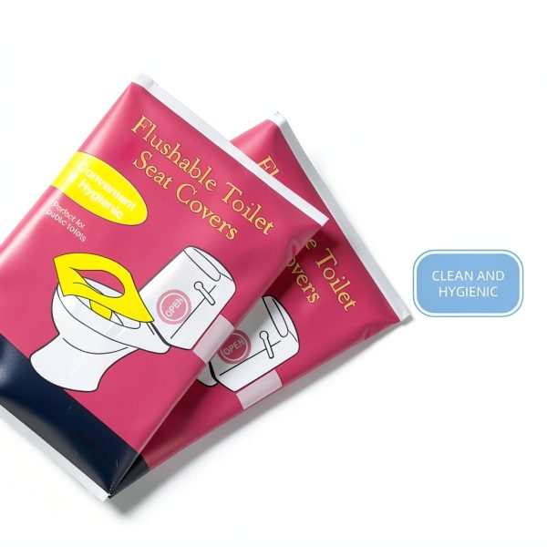 Disposable Toilet Seat Covers 10pcs XL Biodegradable Rose Red-3