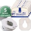 Toilet Seat Covers Reli Disposable 1250 Pcs 5 Packs Half Fold-0