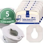 Toilet Seat Covers Reli Disposable 1250 Pcs 5 Packs Half Fold-0
