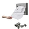 Discreet Seat Half Fold Toilet Seat Covers HOSPECO Biodegradable Pack-1