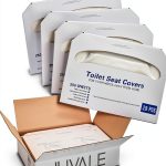 Juvale Toilet Seat Covers Disposable Flushable White 14x16 in 1000 pcs-0