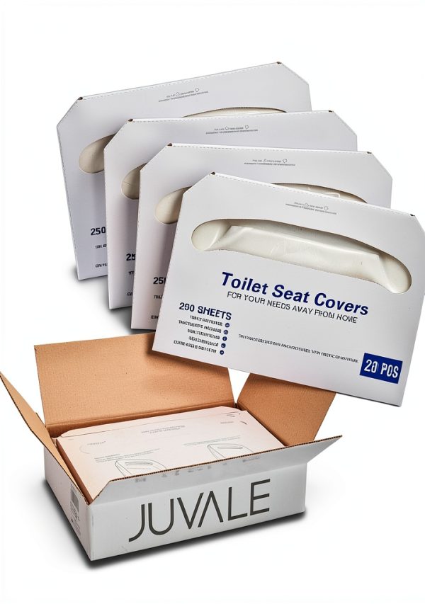 Juvale Toilet Seat Covers Disposable Flushable White 14x16 in 1000 pcs-0