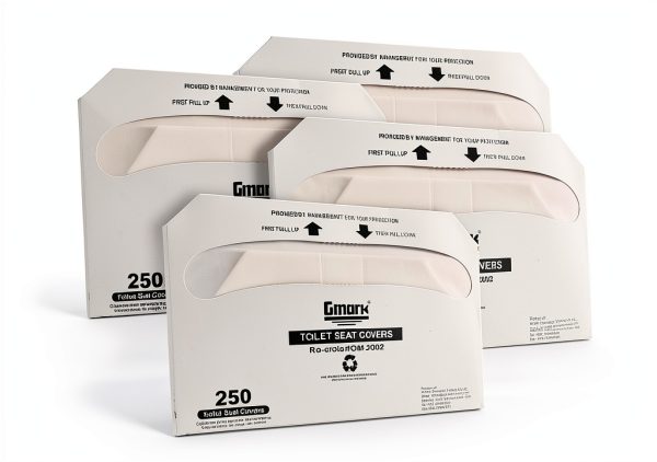 Gmark Paper Toilet Seat Covers 100% Virgin Half-Fold Disposable-0
