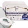 Disposable Toilet Seat Covers XL Fold Flushable 400 Sheets 4x200 White-0