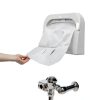 Discreet Seat Half Fold Toilet Seat Covers HOSPECO Biodegradable Pack-6